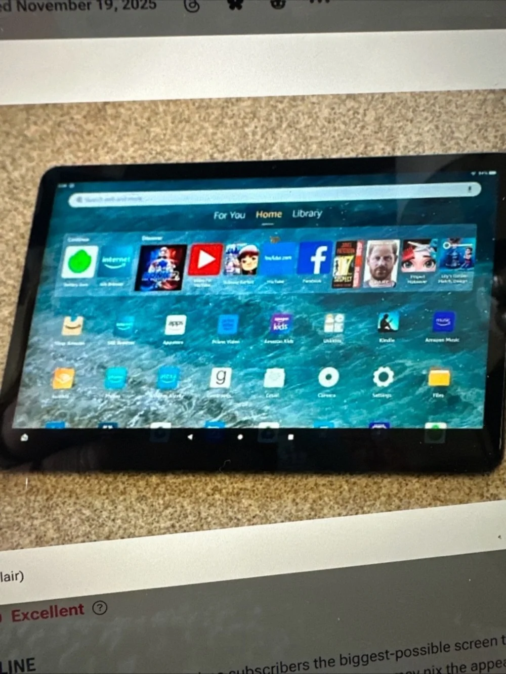 Black Tablet with Vibrant Display - Unbranded